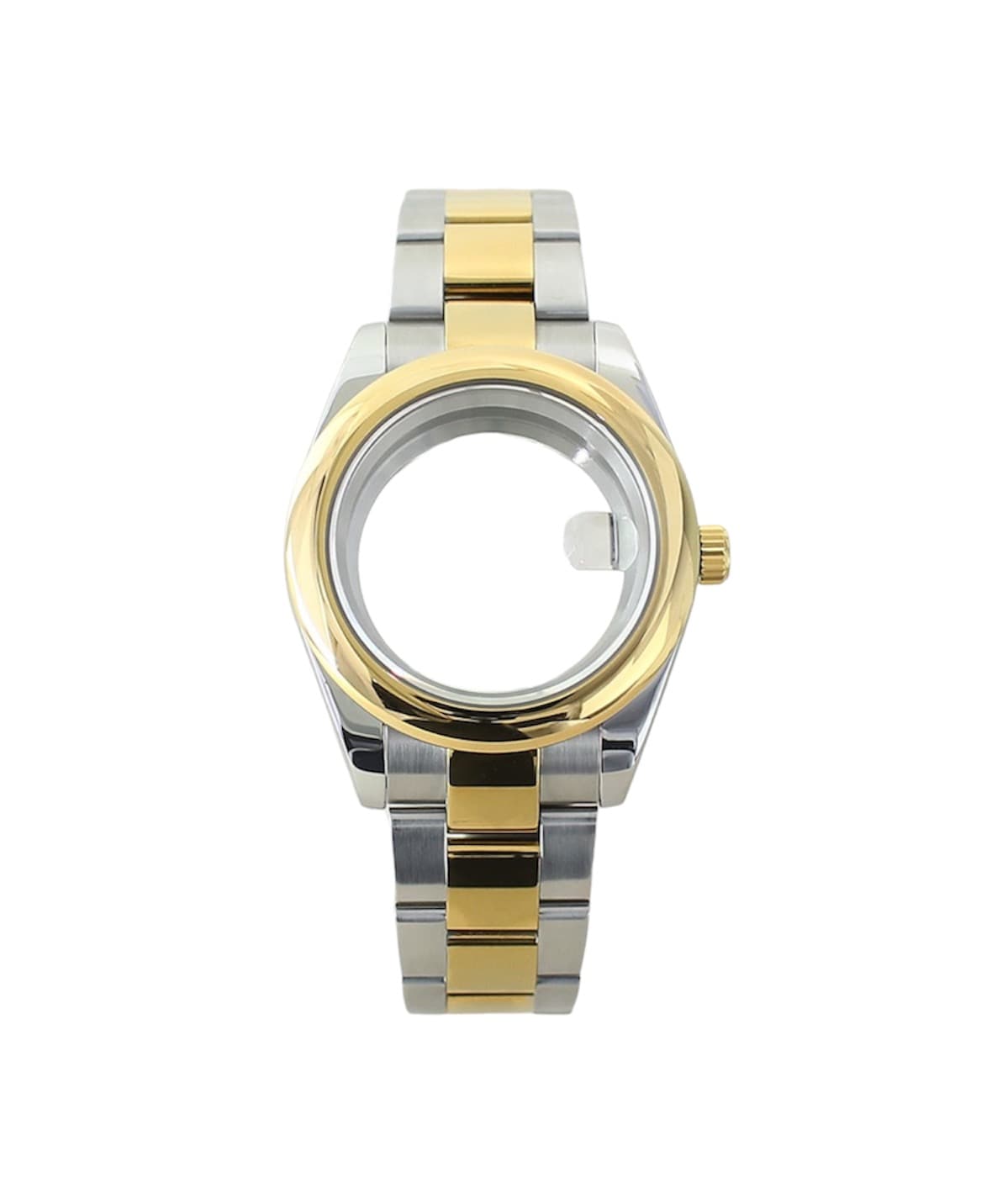Two-tone clam strap with case