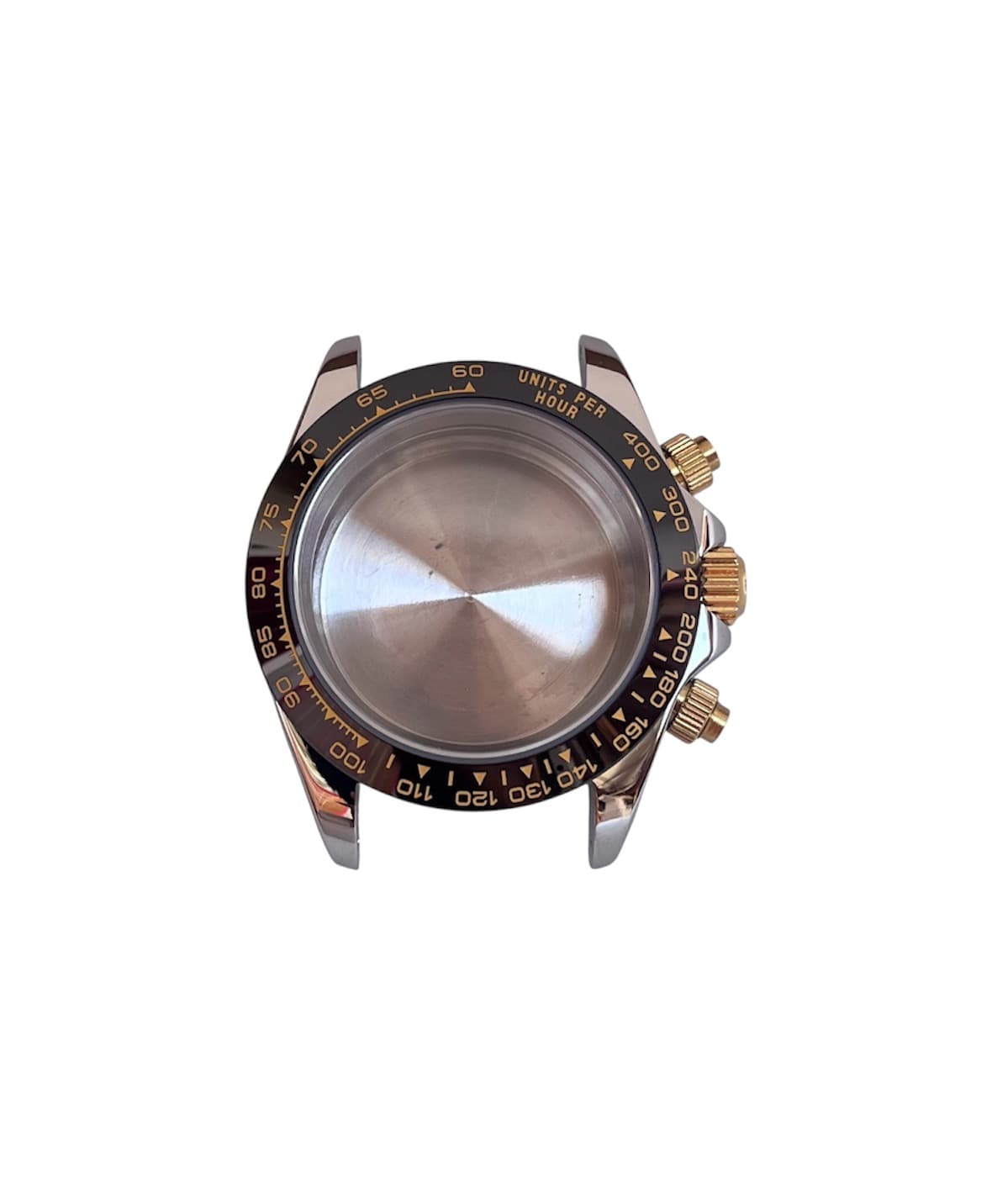 Black gold-tone and silver-tone case